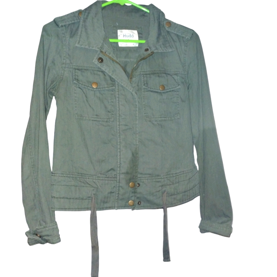Green Mudd Cropped Jacket